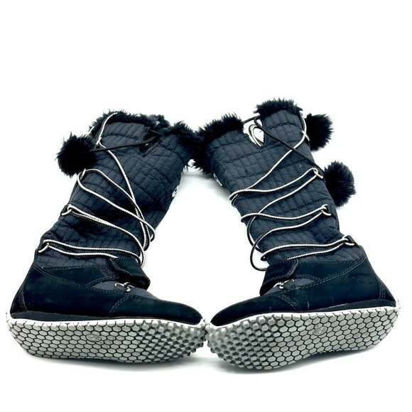 Timberland Kids T7 T8 Faux Fur Tall Winter Snow Boots - Picture 8 of 9